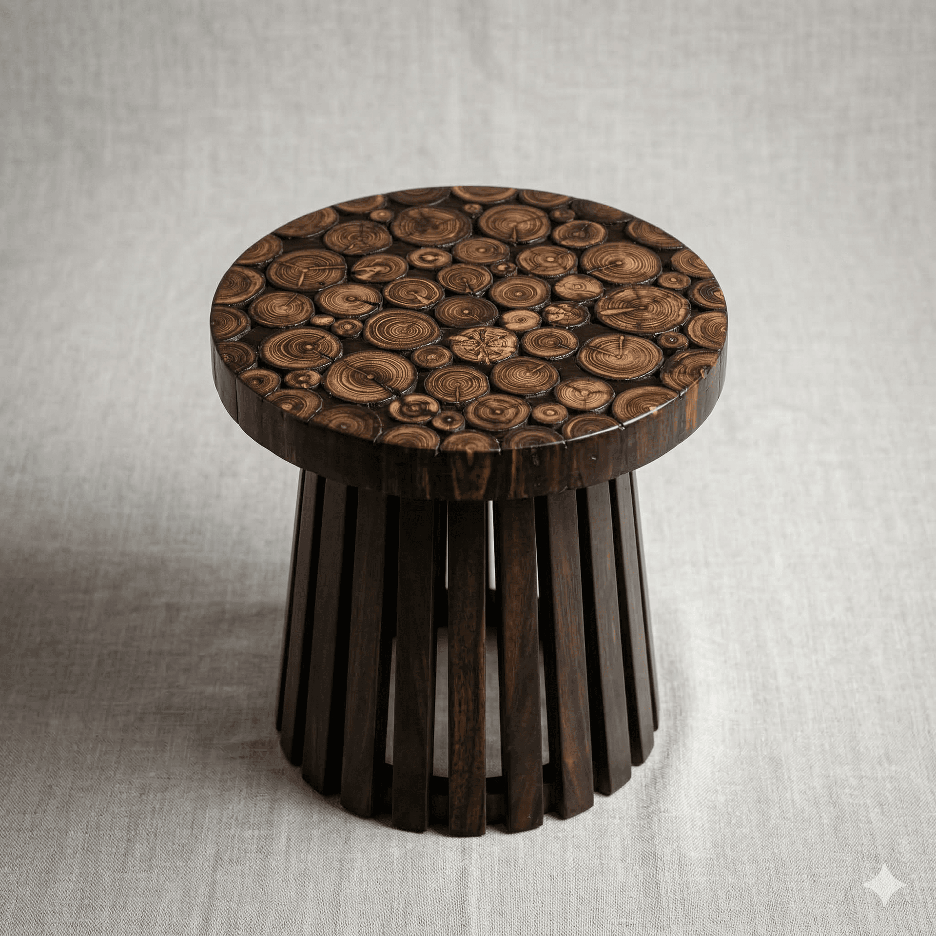 Natural Log Slice Pedestal/Stool