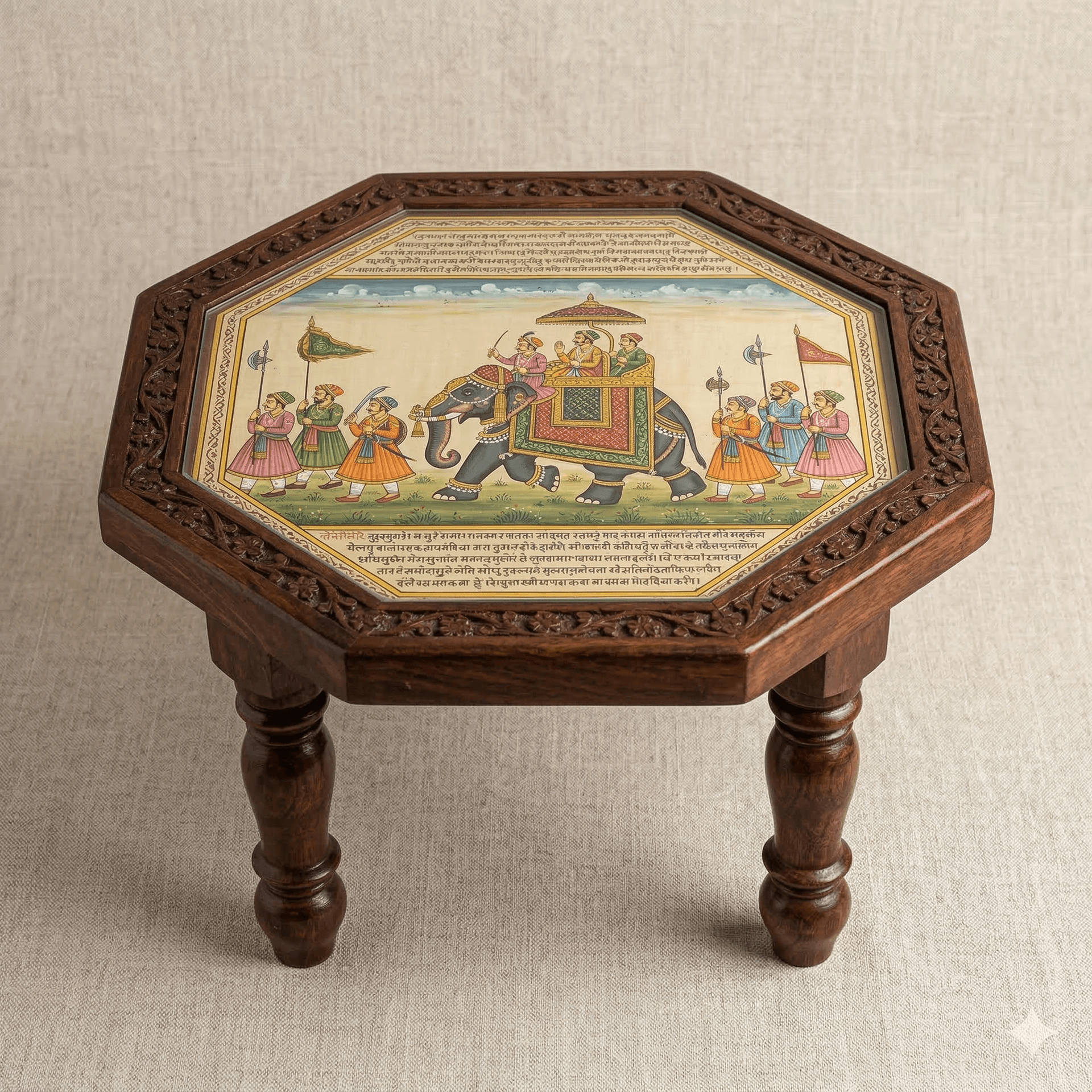 Painted Octagonal Side Tables/Stools