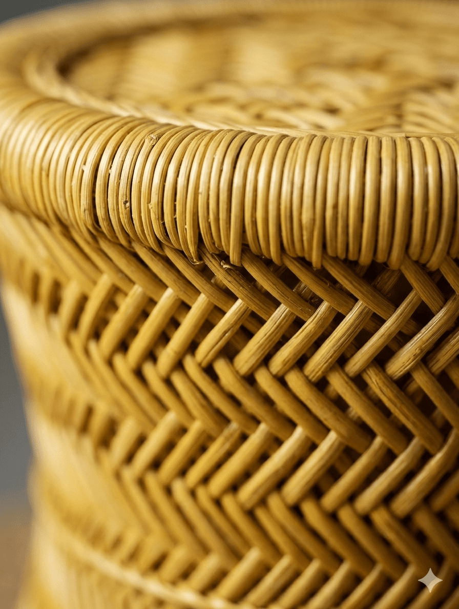 Woven Reed Coffee Table Base 3