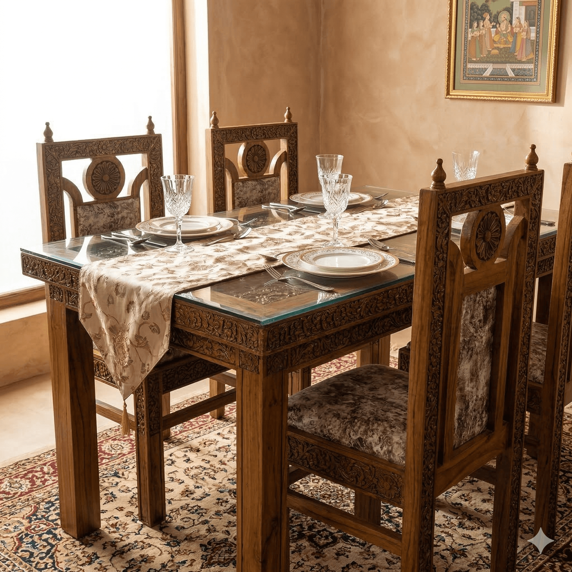 Royal Hand-Carved Dining Suite 2