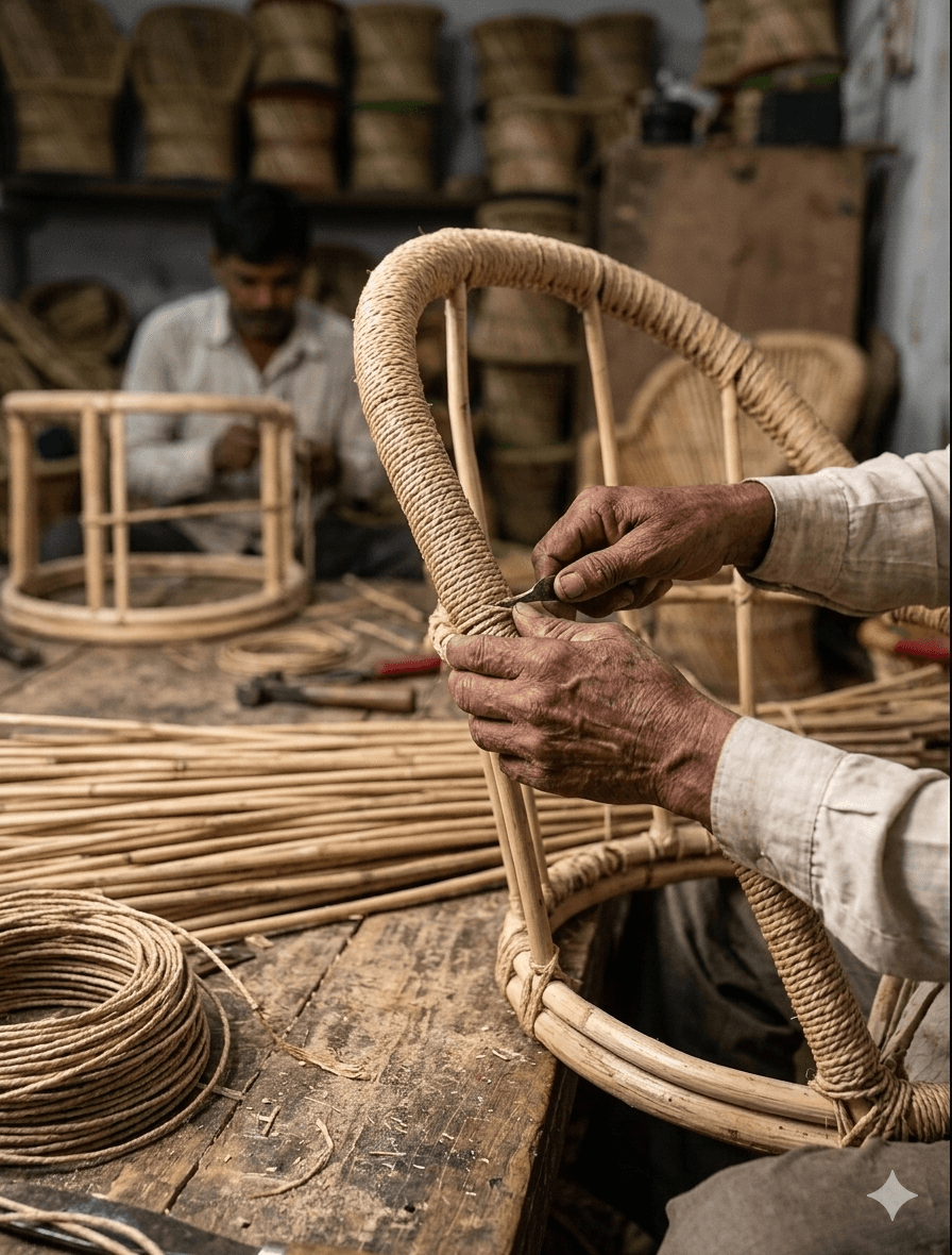 Artisanal Sarkanda Reed Armchair 4