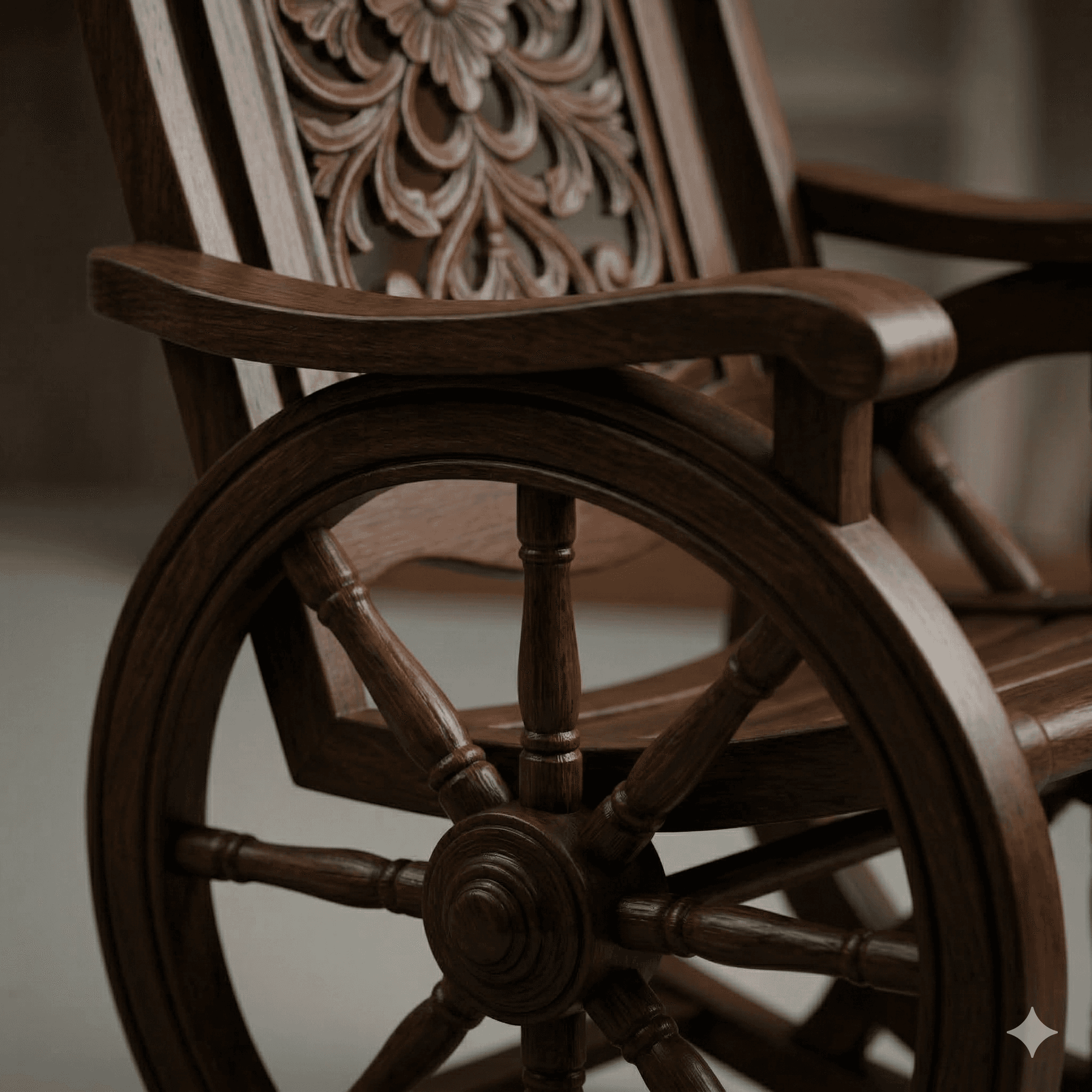 Grand Royal Wheel Rocking Chair 3