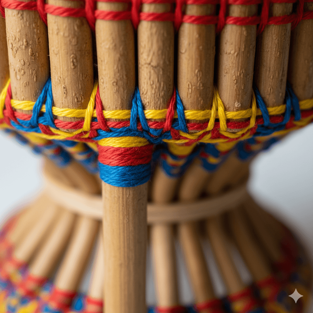 Miniature Reed Pedestal Stool 3