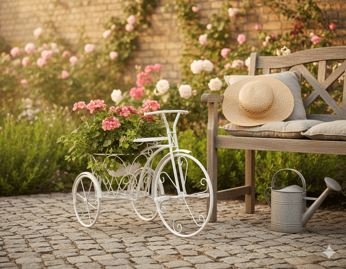 Decorative Garden Tricycle Planter 2
