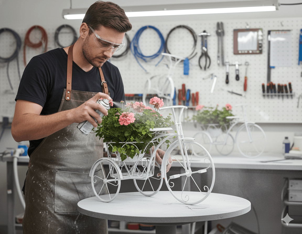 Decorative Garden Tricycle Planter 4