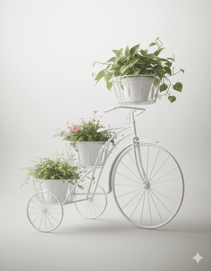 Tiered Iron Plant Display Stand