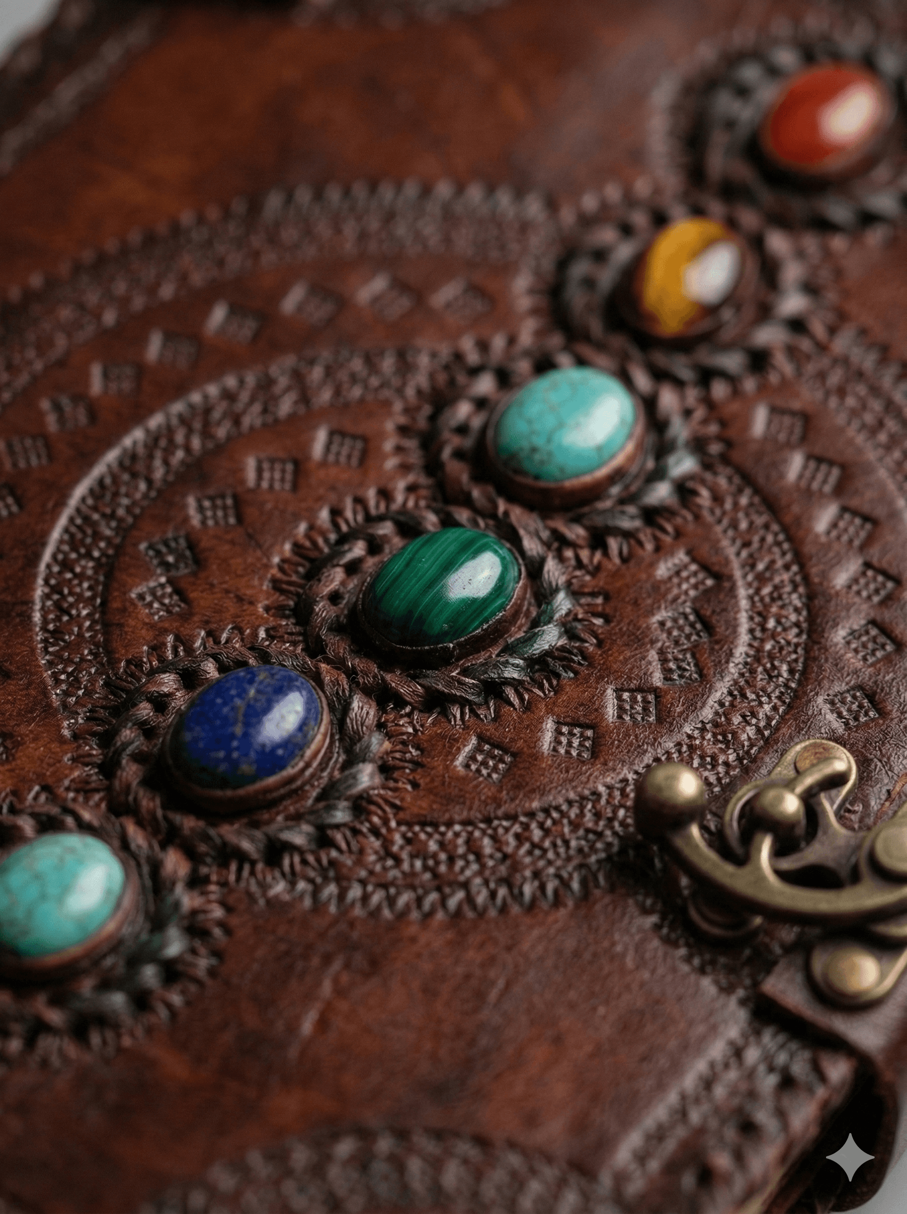 Antique Brown Seven Chakra Circle Journal 3