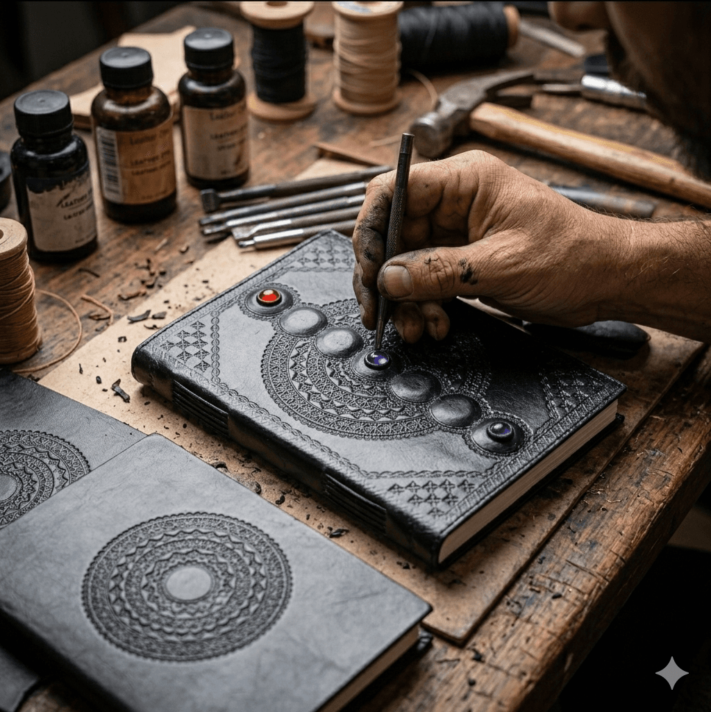 Midnight Seven Chakra Mandala Journal 4