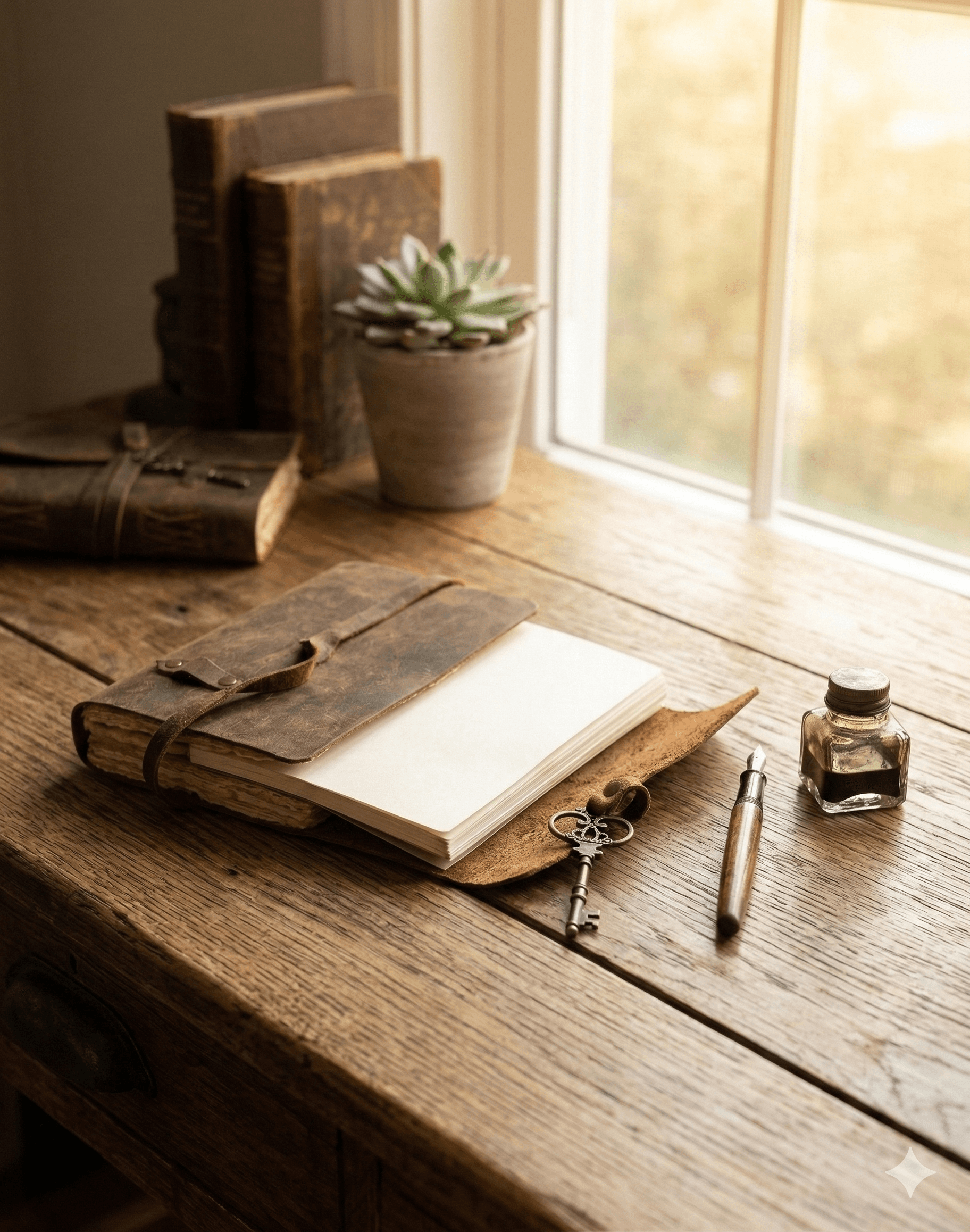 Minimalist Key Wrap Leather Journal 2