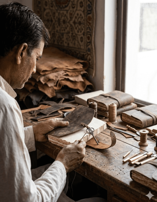 Minimalist Key Wrap Leather Journal 4