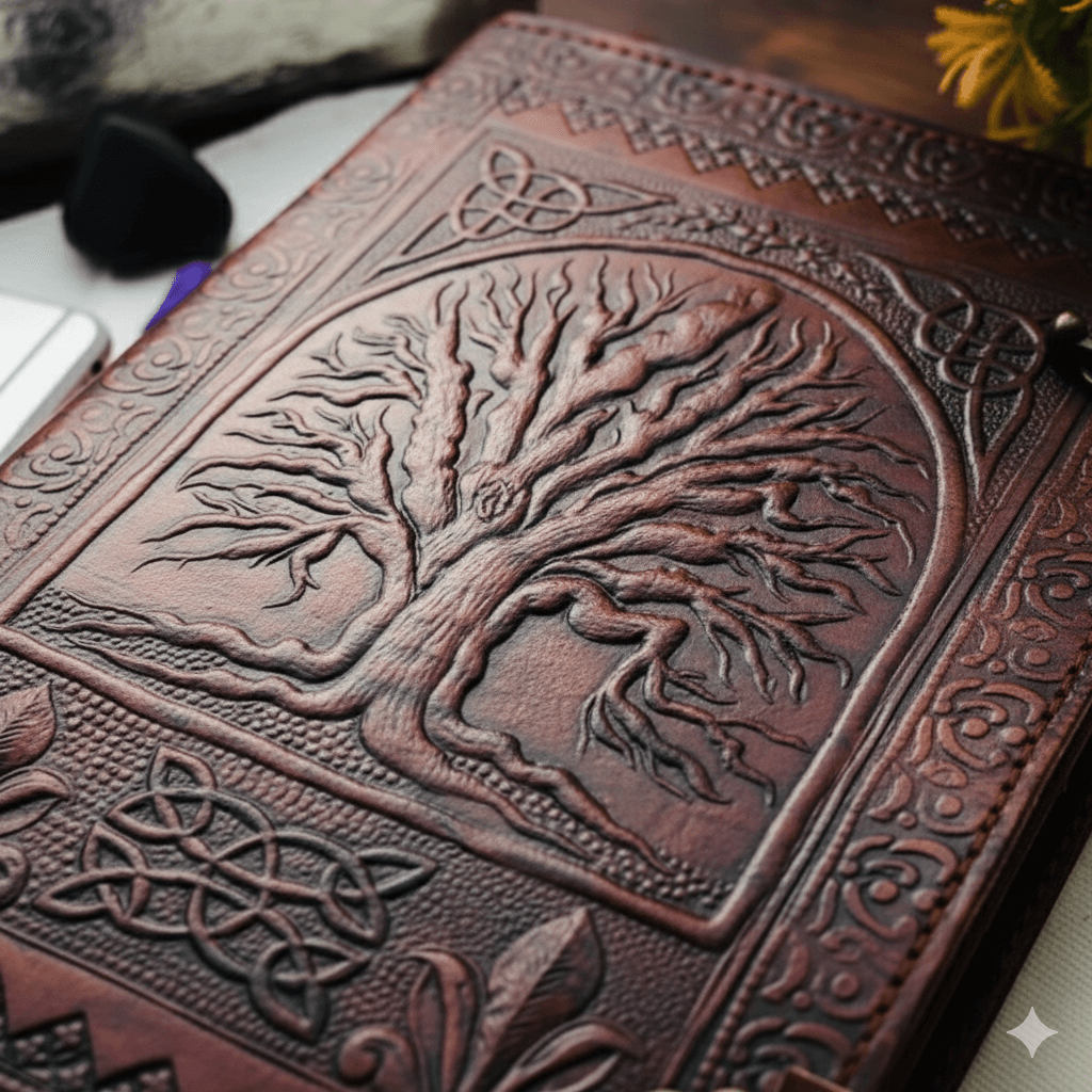 Ornate Tree of Life Journal - Mahogany 3