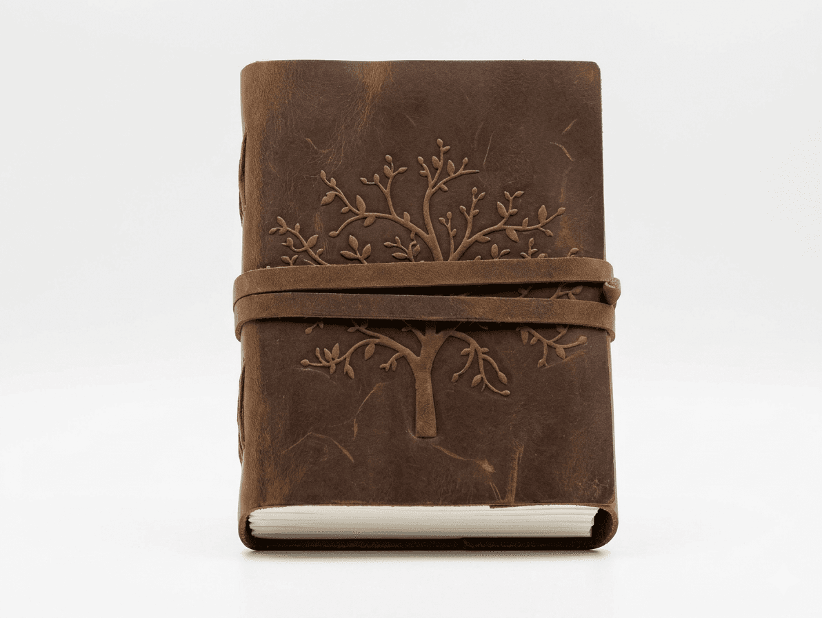 Rustic Tree of Life Leather Wrap Journal 1