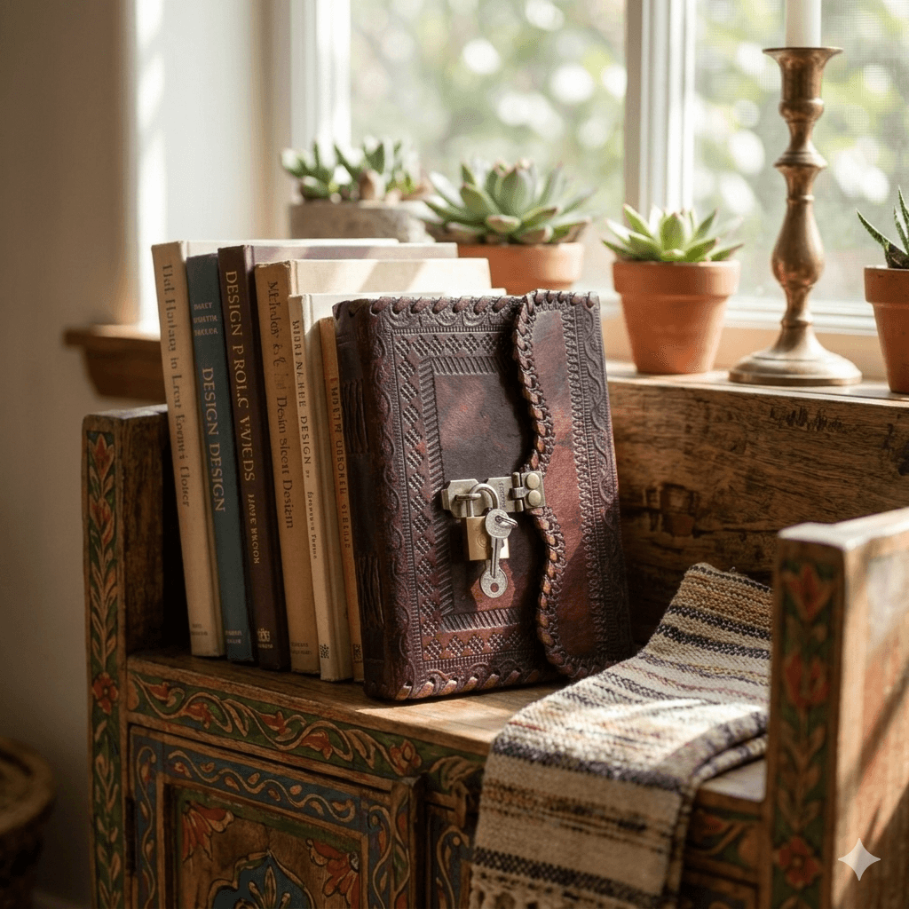 Security Padlock Embossed Journal 2