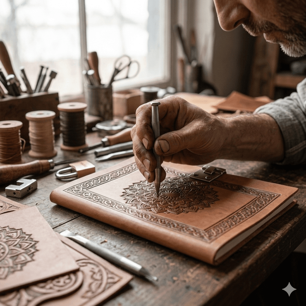 Security Padlock Embossed Journal 4