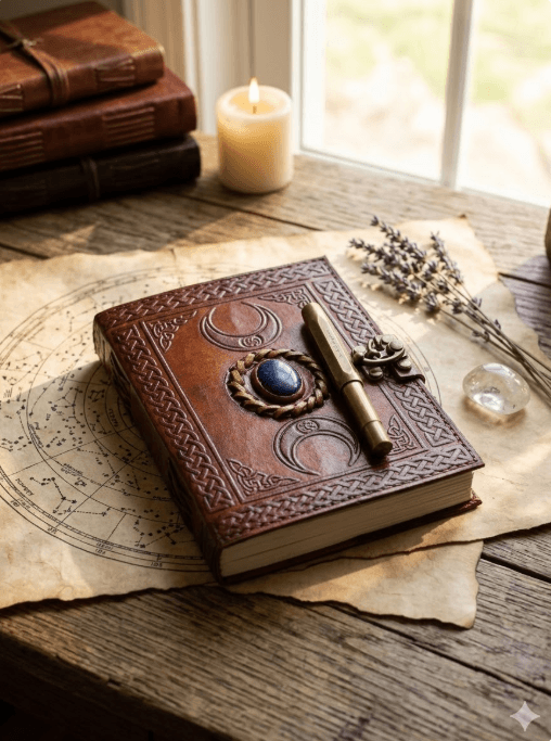 Triple Moon Lapis Lazuli Journal 2