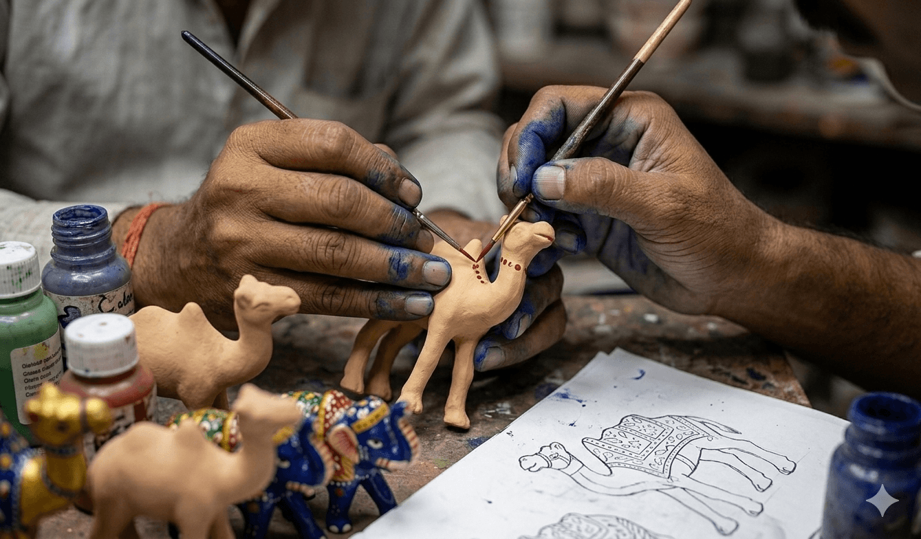 Miniature Decorative Camels & Elephants 4