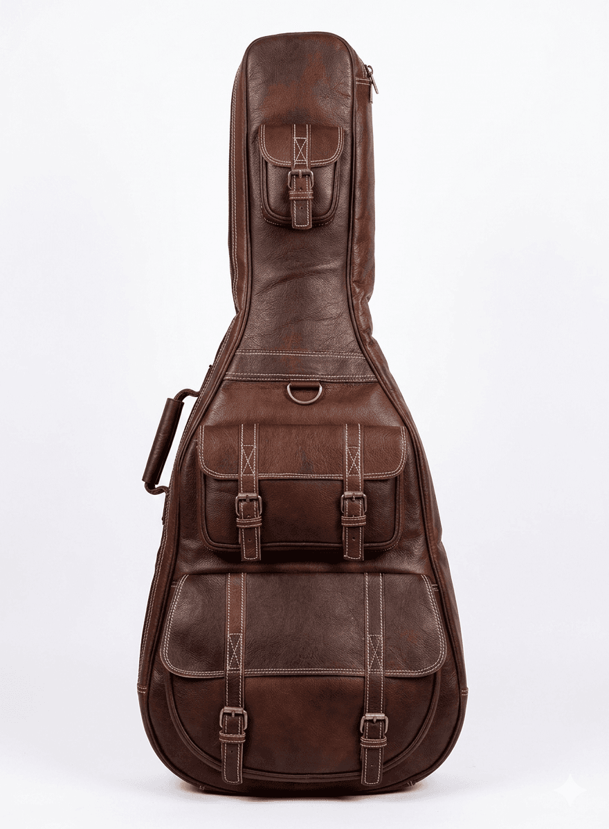 Premium Leather Guitar Gig Bag 1