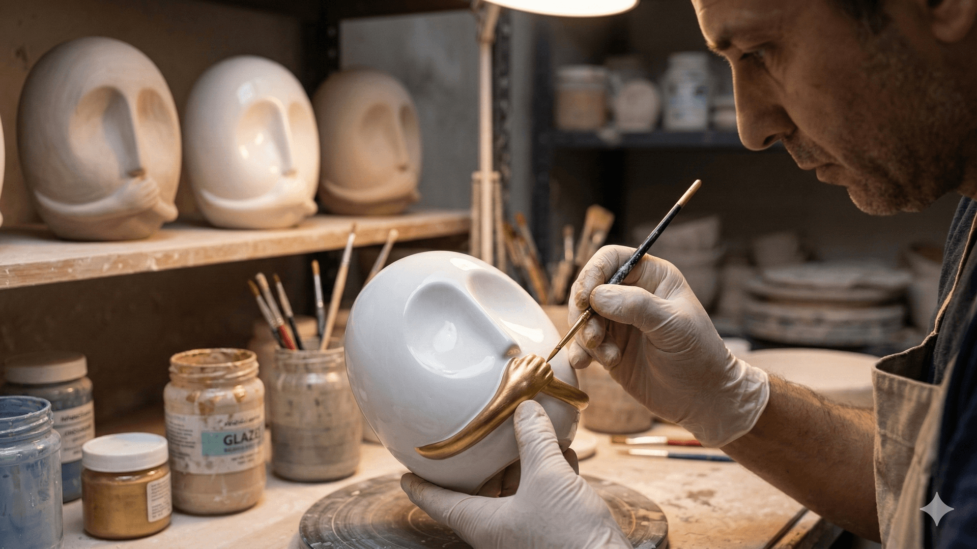 Abstract Secret Face Sculpture 4