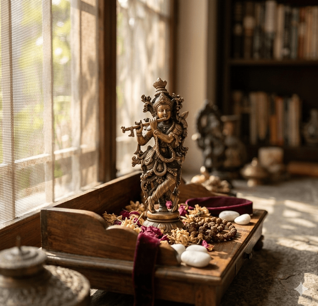 Artisan Brass Krishna - Murali Figurine thumbnail 6