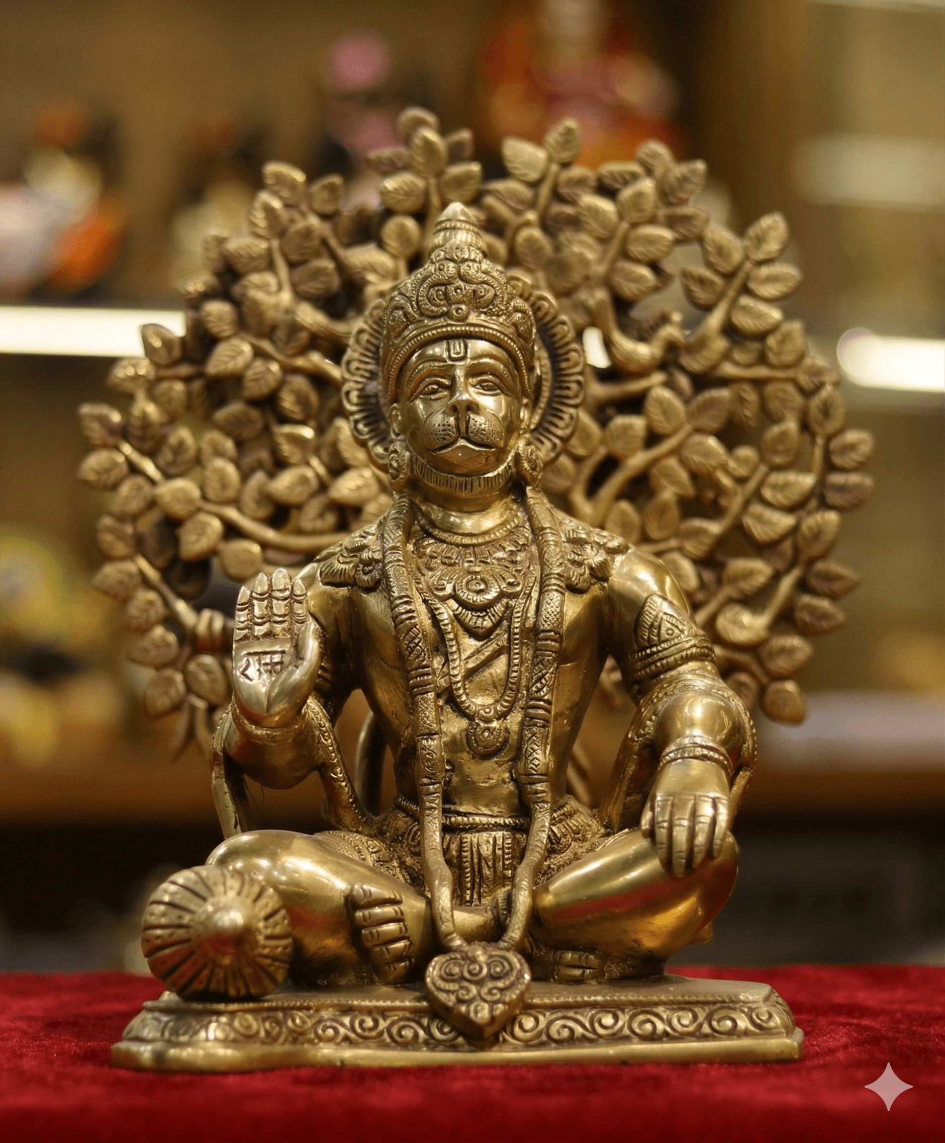 Brass Hanuman - Tree of Life Backdrop 1