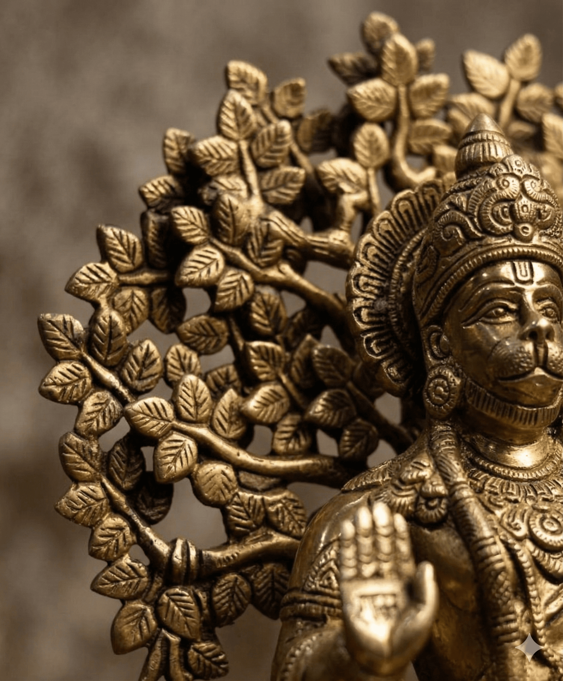 Brass Hanuman - Tree of Life Backdrop 3