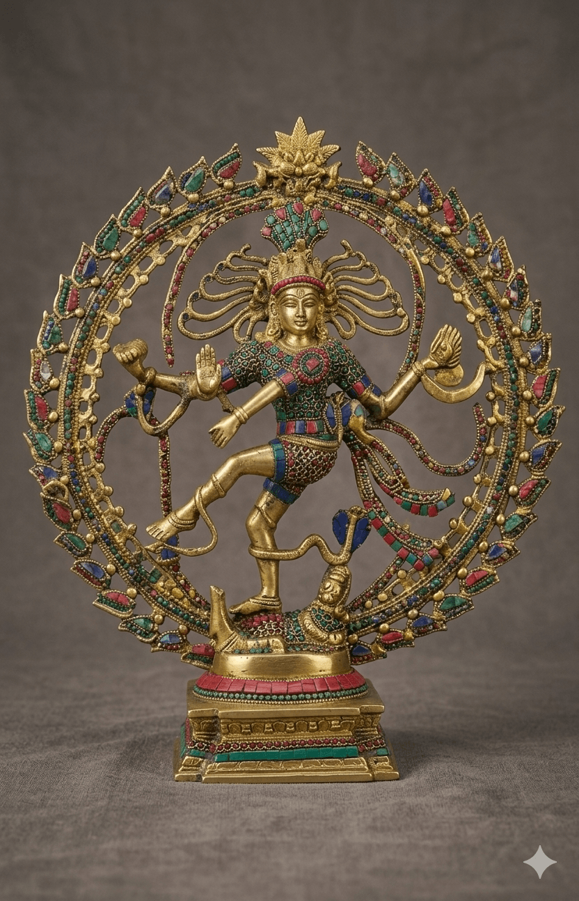 Brass Nataraja / Dancing Shiva Statue 1