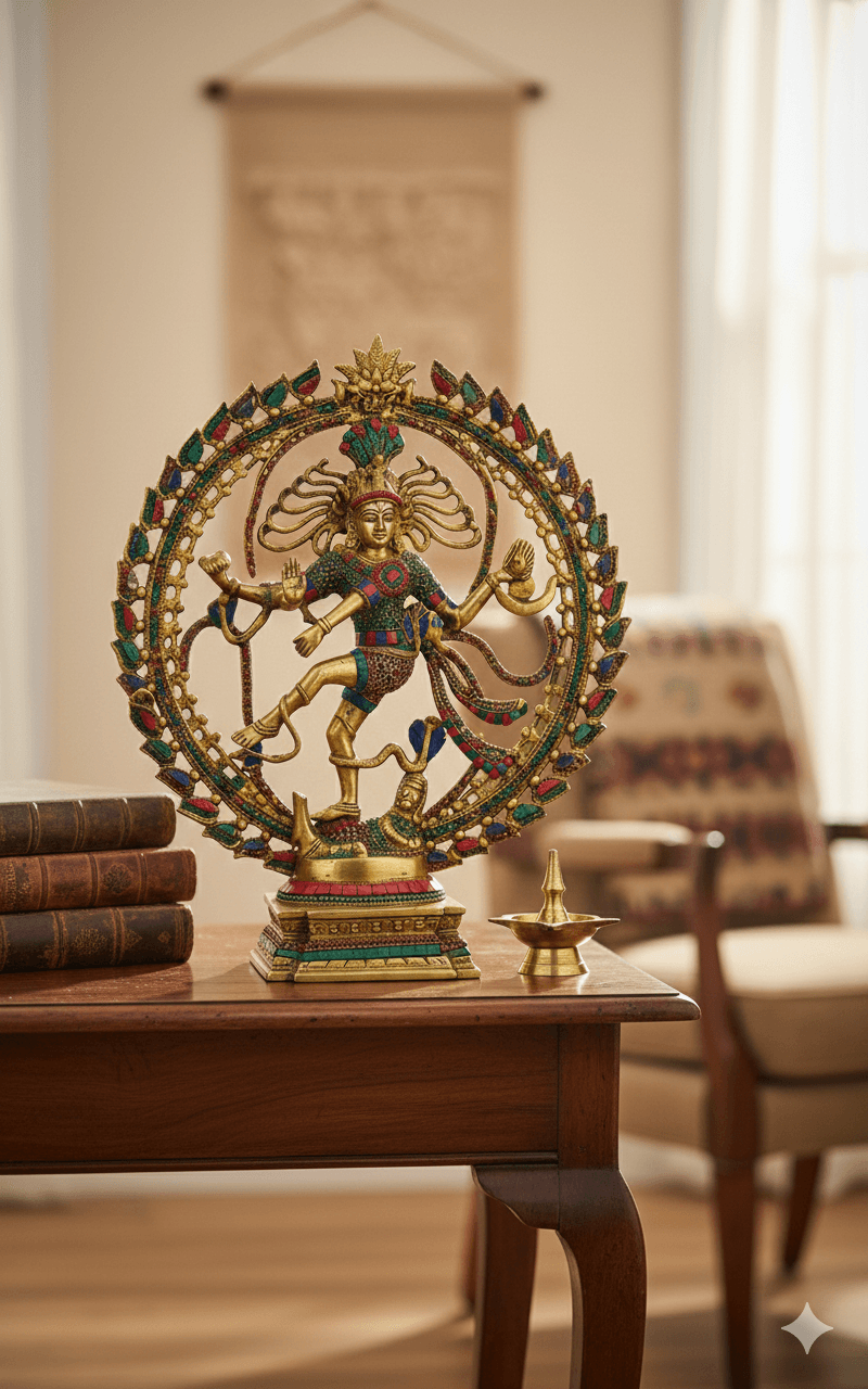 Brass Nataraja / Dancing Shiva Statue 2