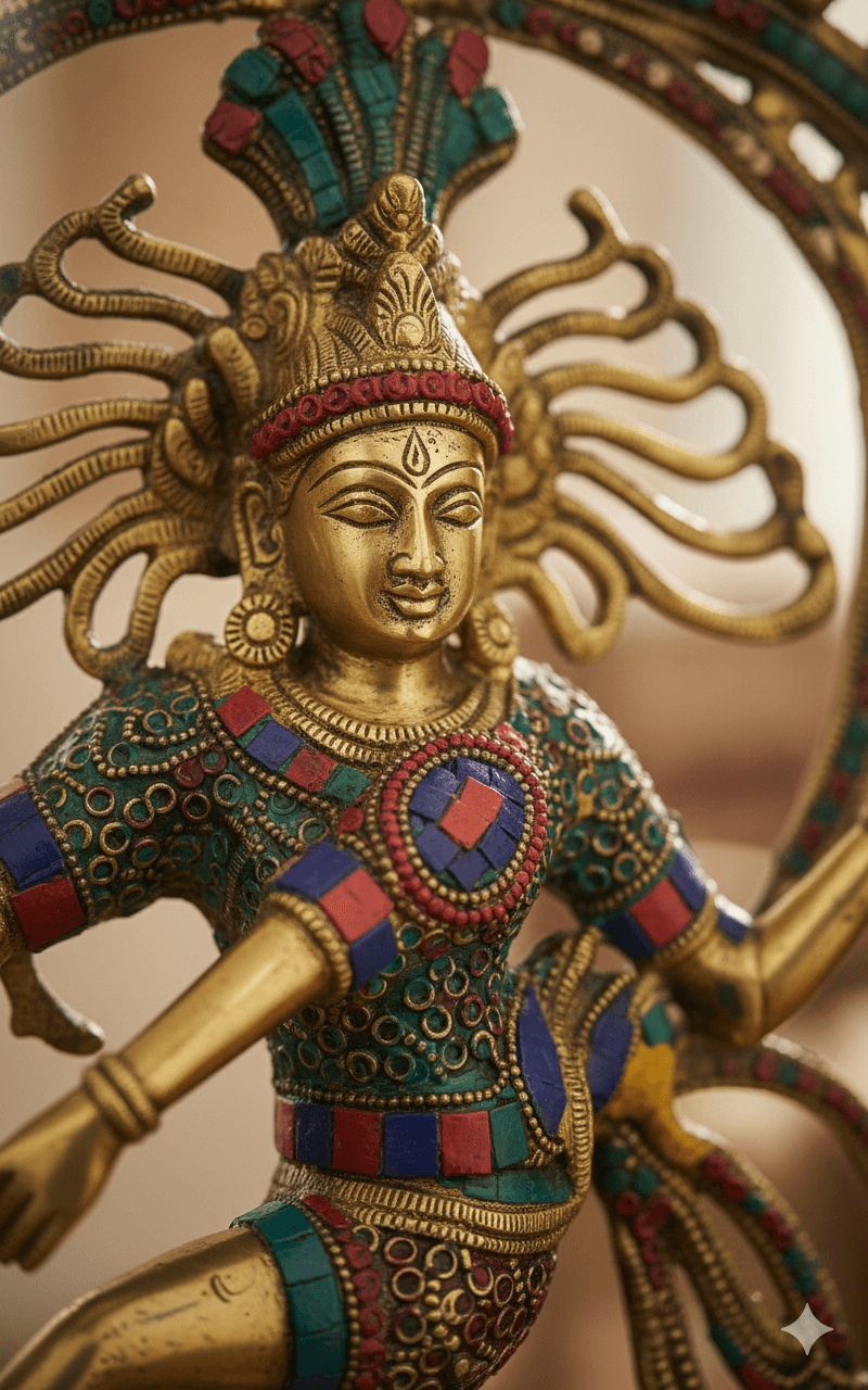 Brass Nataraja / Dancing Shiva Statue 3