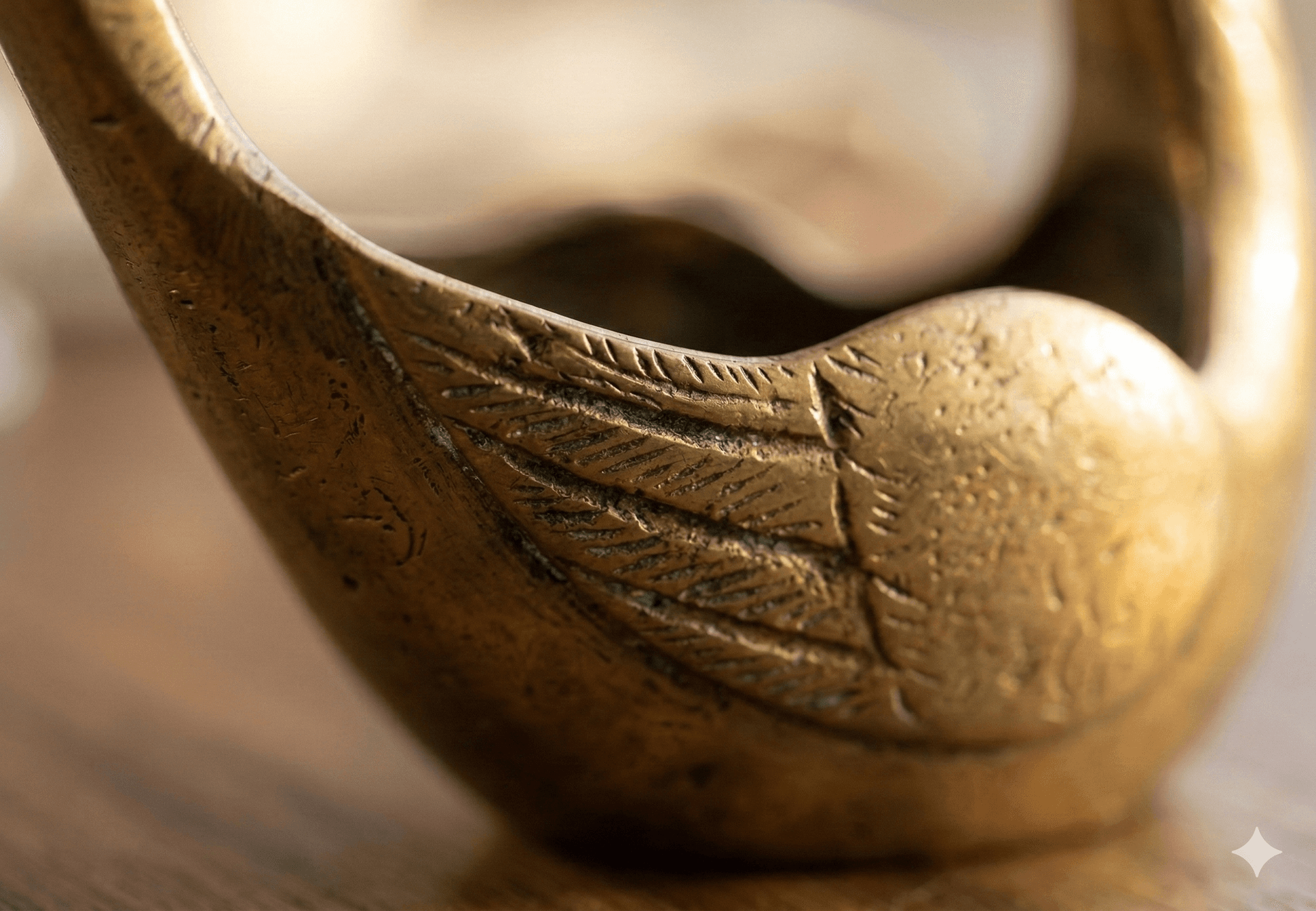 Decorative Brass Long-Neck Swan 3