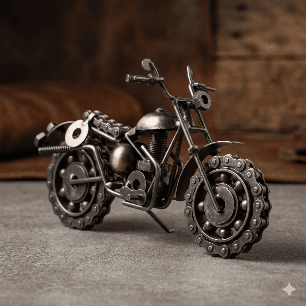Handcrafted Bolt & Bearing Heavy Metal Chopper 1