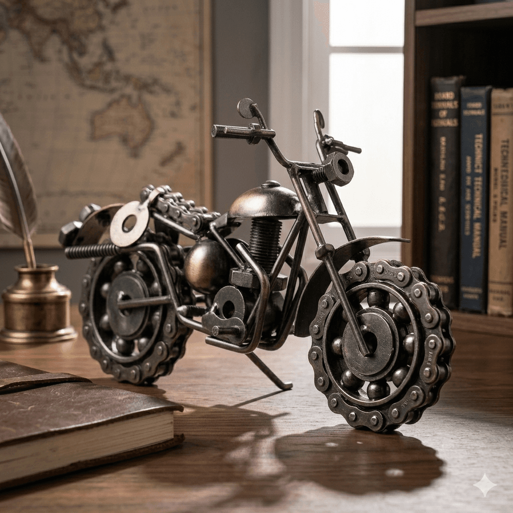 Handcrafted Bolt & Bearing Heavy Metal Chopper 2