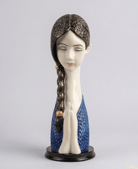 Praying Woman Ceramic Bust 1