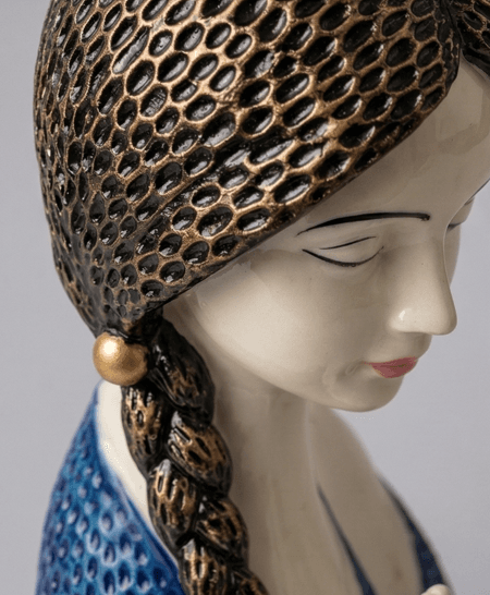 Praying Woman Ceramic Bust 3