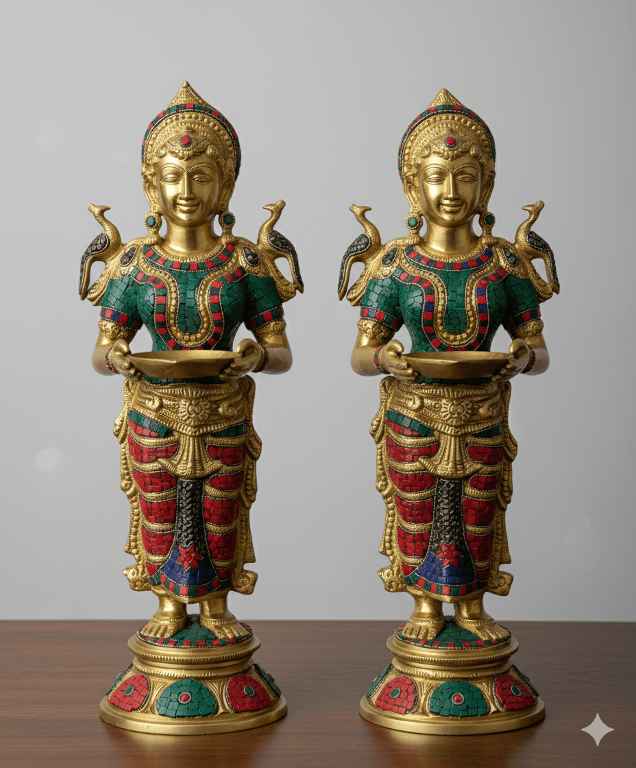 Royal Brass Deep-Lakshmi Pair 1