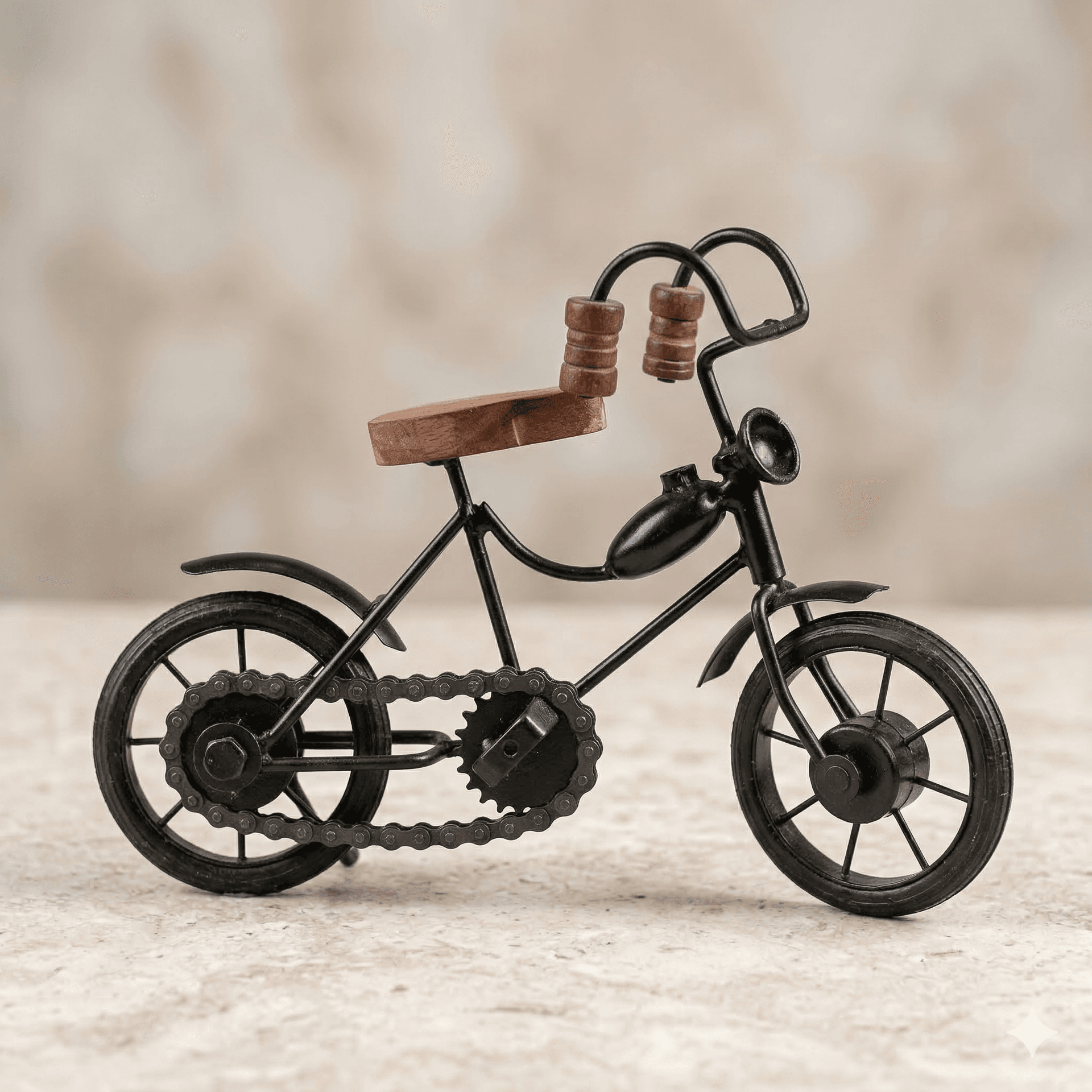 Upcycled Iron Bicycle Sculpture (Chain-Link Series) 1