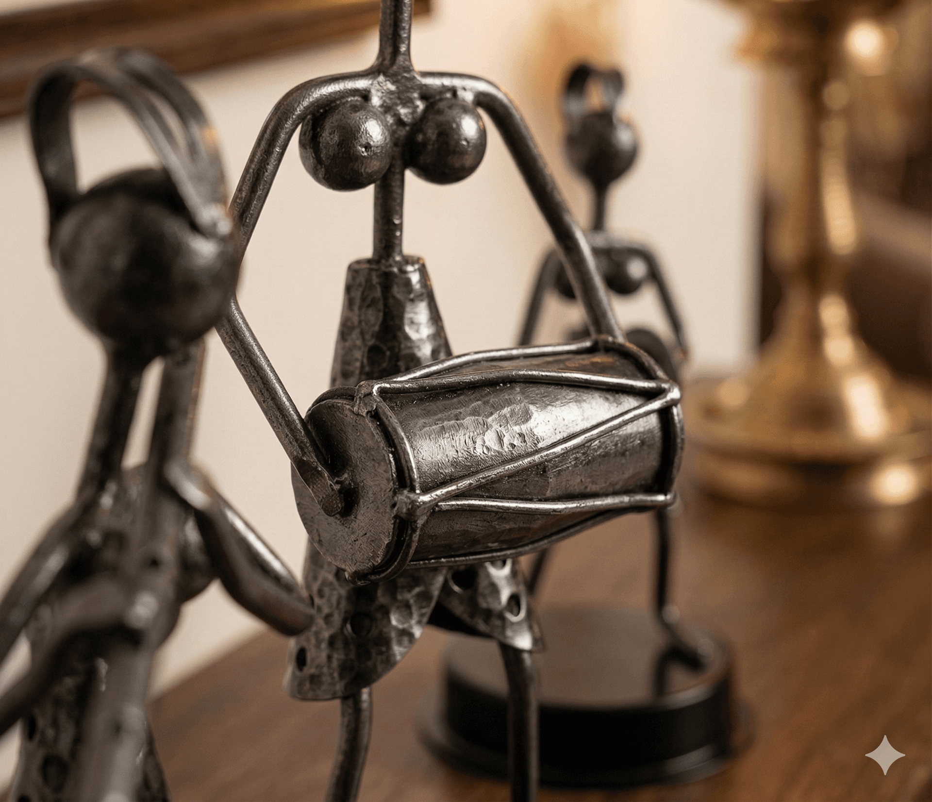 Wrought Iron Musician Figurines (Set or Individual) 3