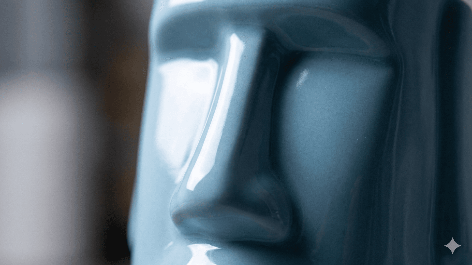 Abstract Ceramic Face Vases (Moai-style) 3