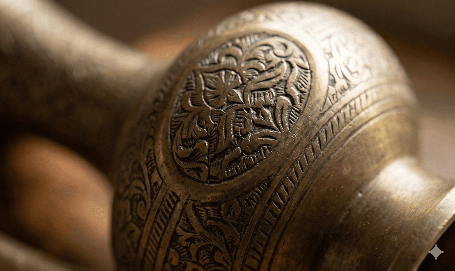 Engraved Brass Aftaba / Pitcher 3