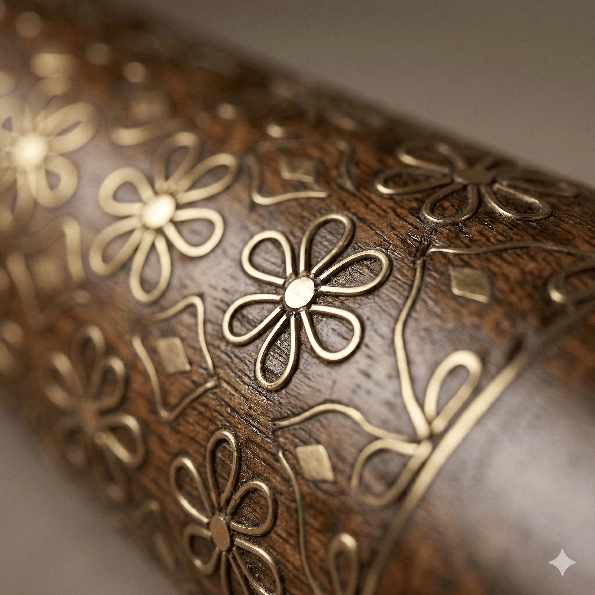 Floral Embossed Tapered Vase 3