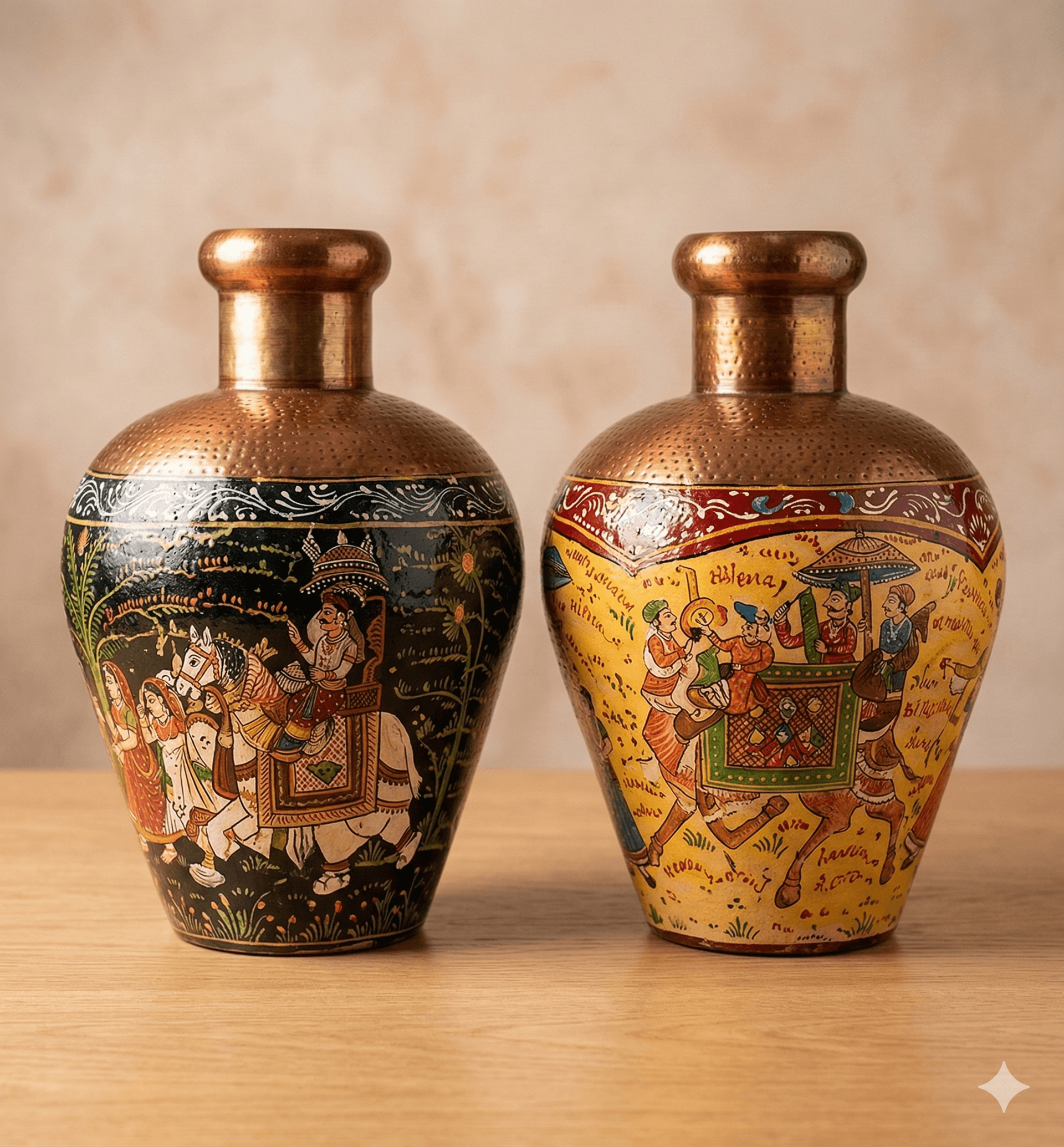 Narrative Metal Floor Vases 1