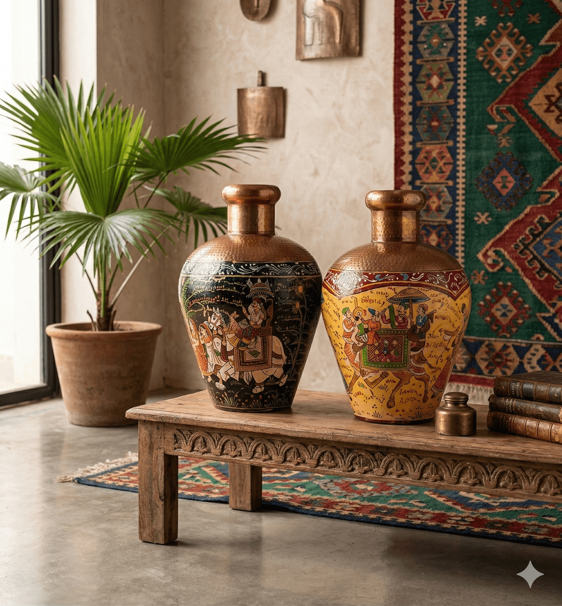 Narrative Metal Floor Vases 2