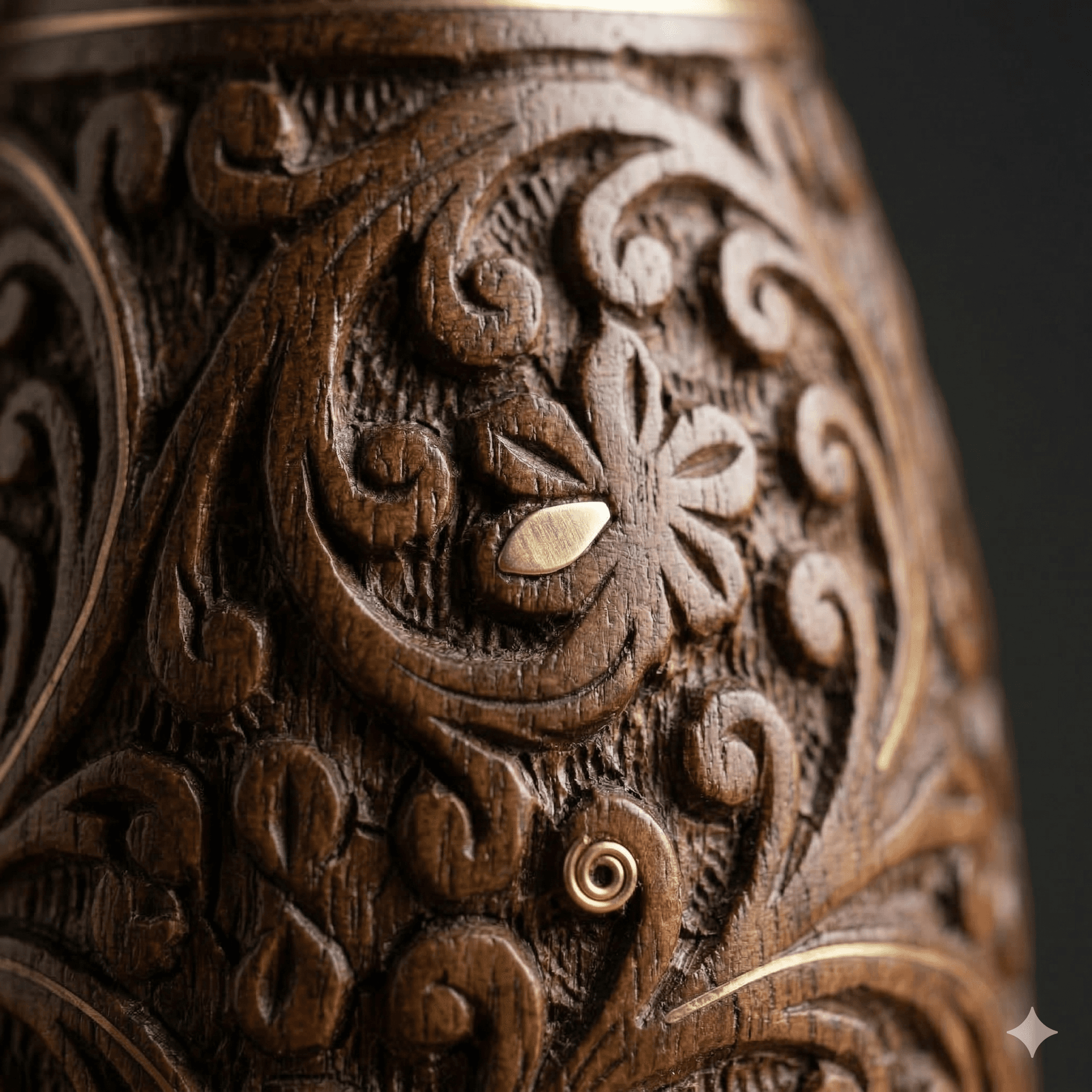 Scrolling Vine Miniature Vase 3