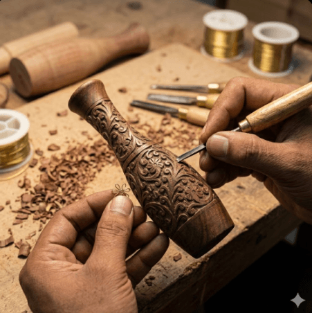 Scrolling Vine Miniature Vase 4