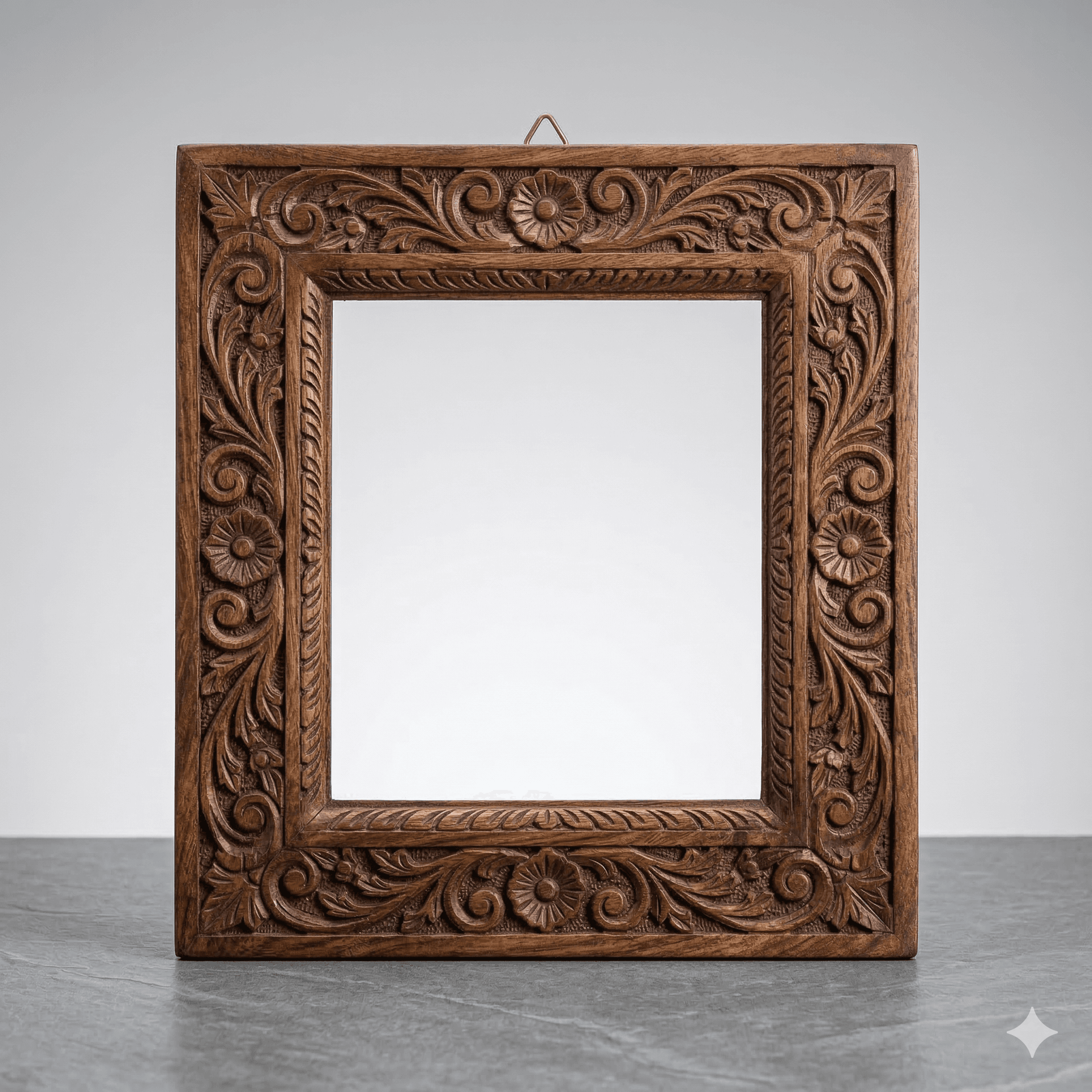 Ornate Hand-Carved Rectangular Picture Frames 1