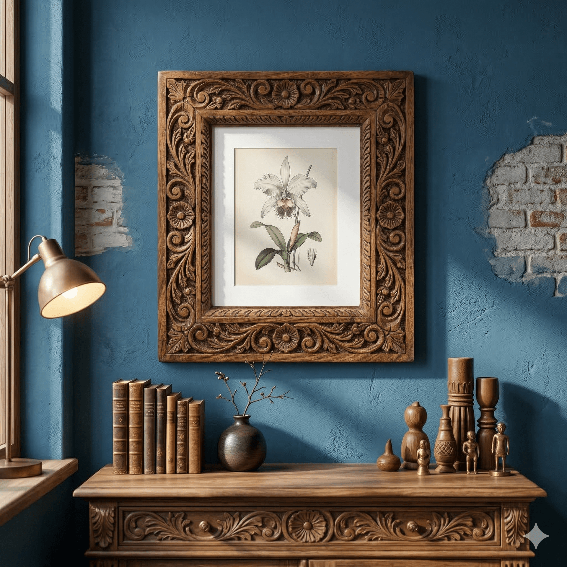 Ornate Hand-Carved Rectangular Picture Frames 2