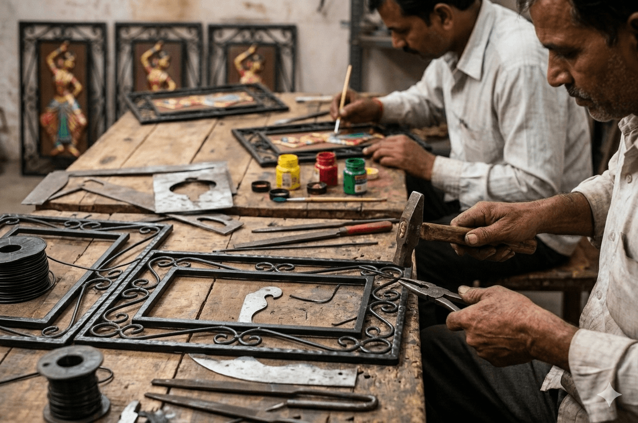 Wrought Iron Stylized Wall Art 4