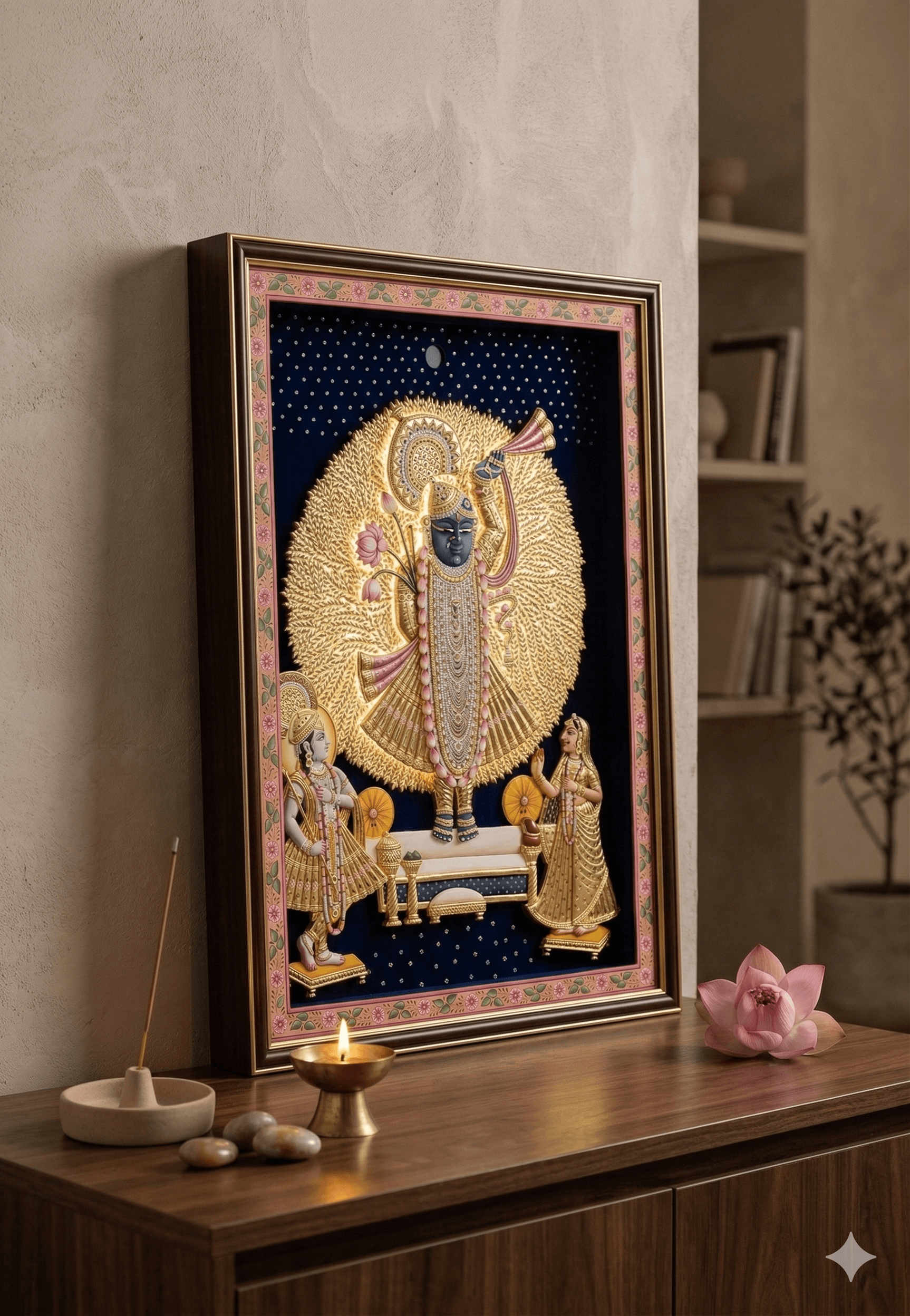 Glow-Series Shrinathji 3D Relief Frame 2