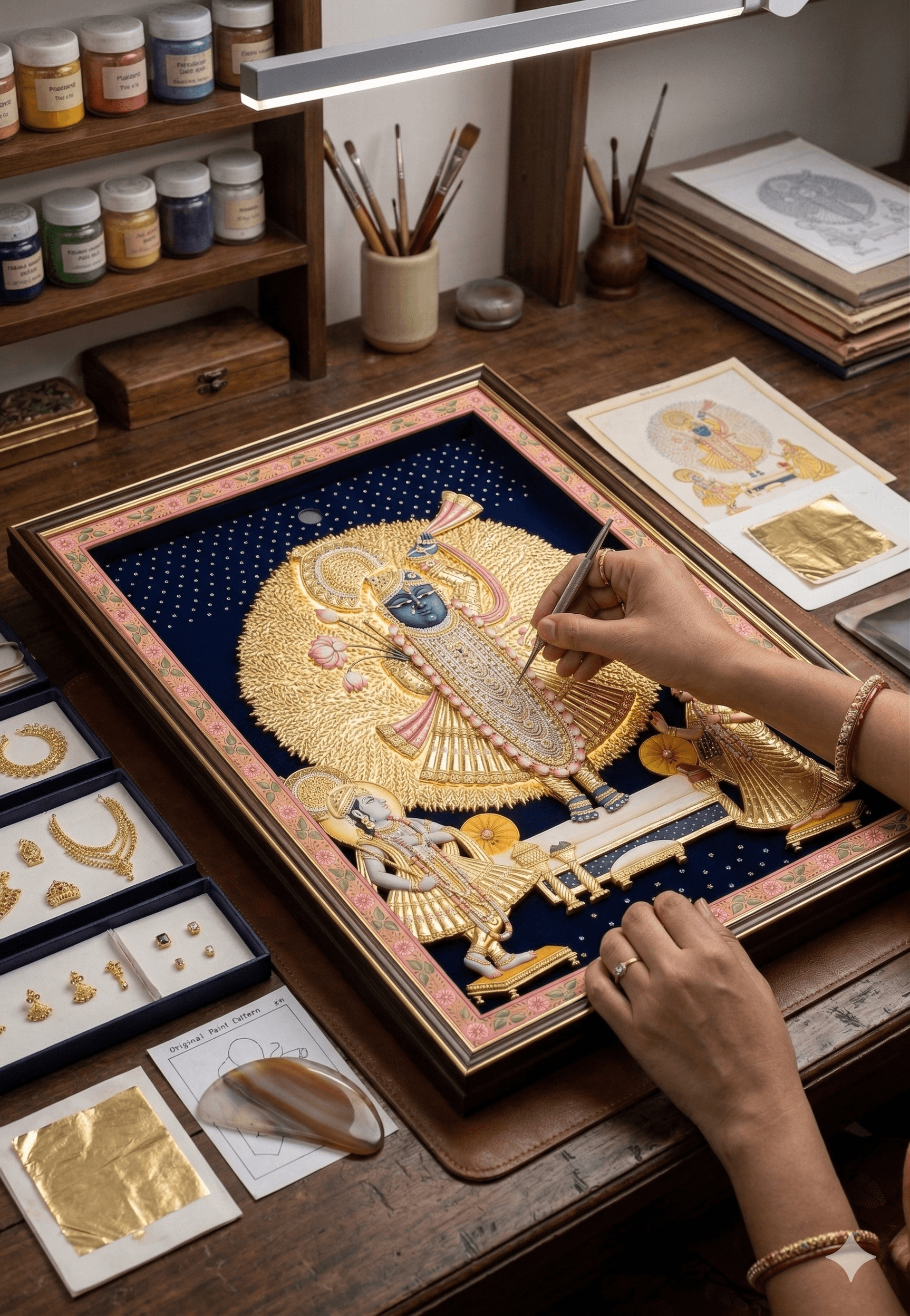 Glow-Series Shrinathji 3D Relief Frame 4