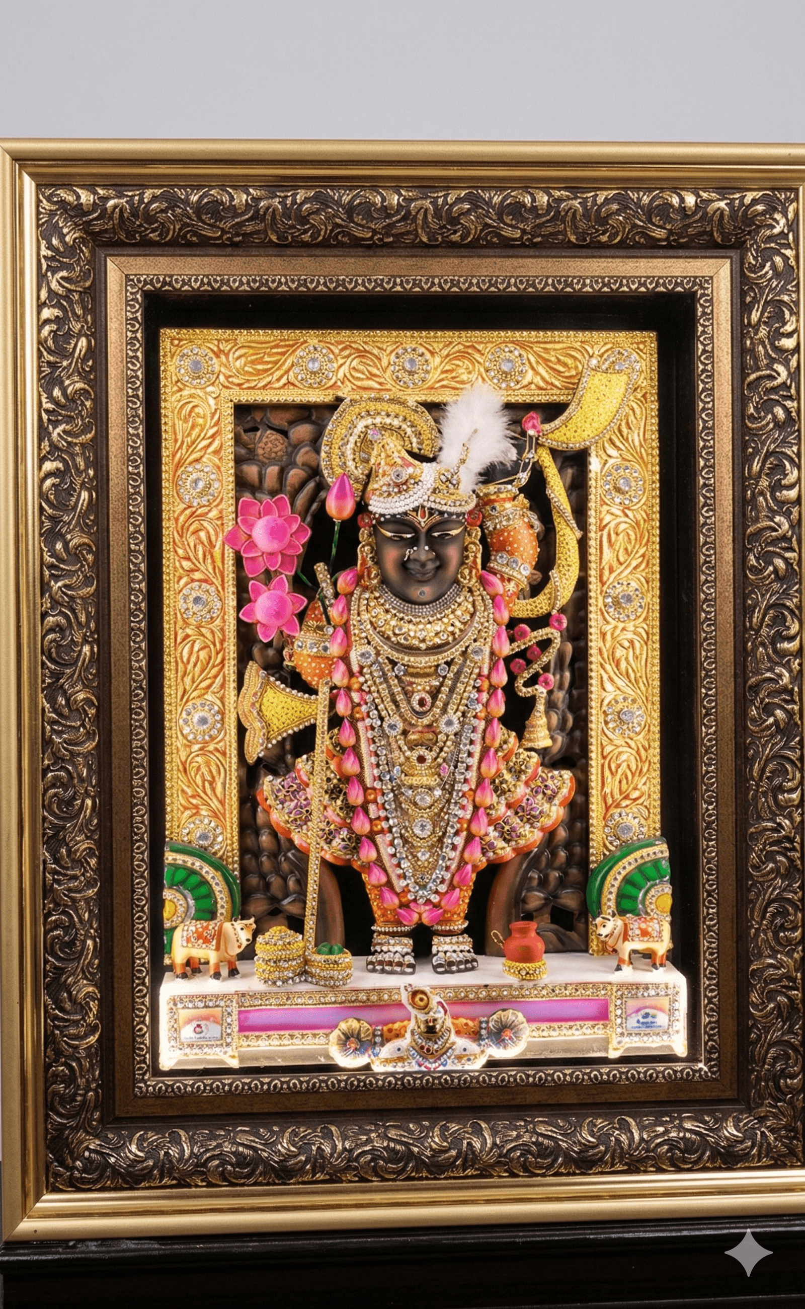 Hand-Painted Pichwai - Floral Vanamala 1