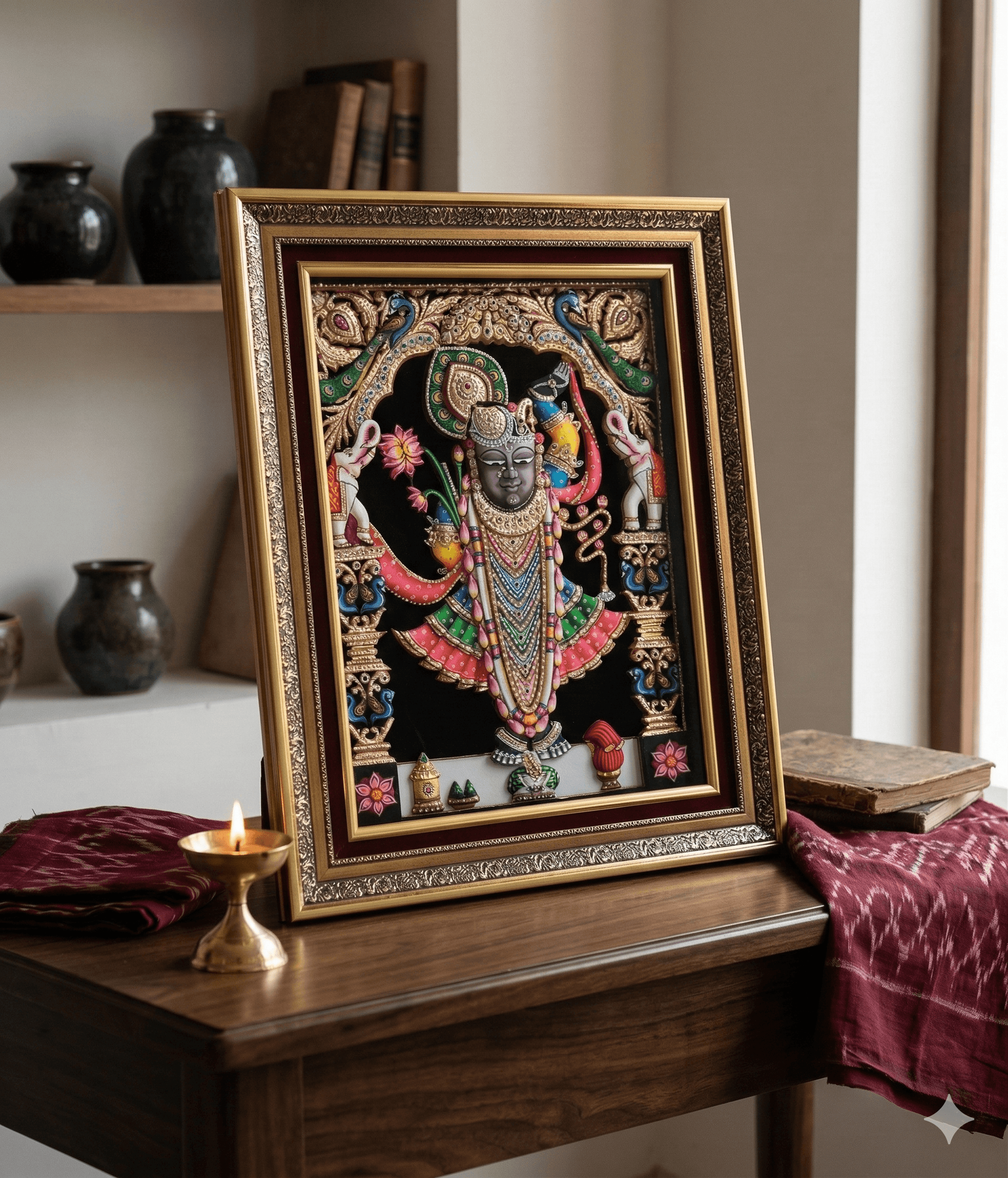 Heritage 3D Shrinathji Relief - Midnight Onyx 2